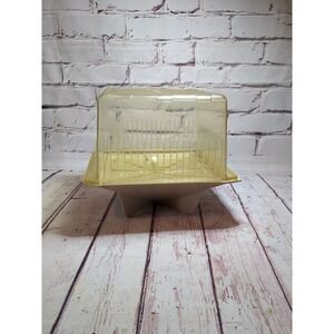 Vintage Anchor Hocking Microwave Popcorn Popper Steamer Roaster